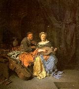 BEGA, Cornelis The Duet  hgg Sweden oil painting reproduction